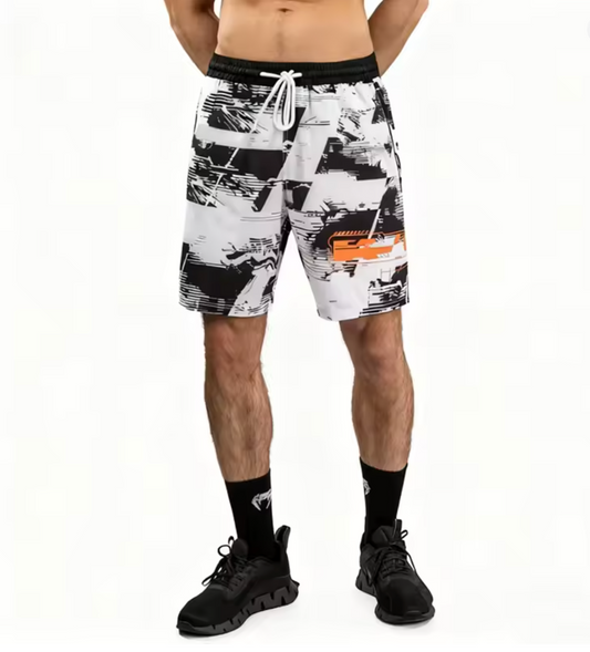 Short Deportivo MMA – Negro con Blanco