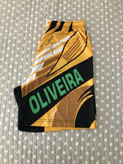 Short MMA "Charles Oliveira" - Edición Brasil Dorado/Negro